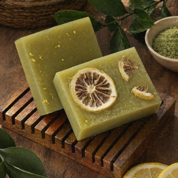 Savon Artisanal Zeste Végétal Argile Verte & citron