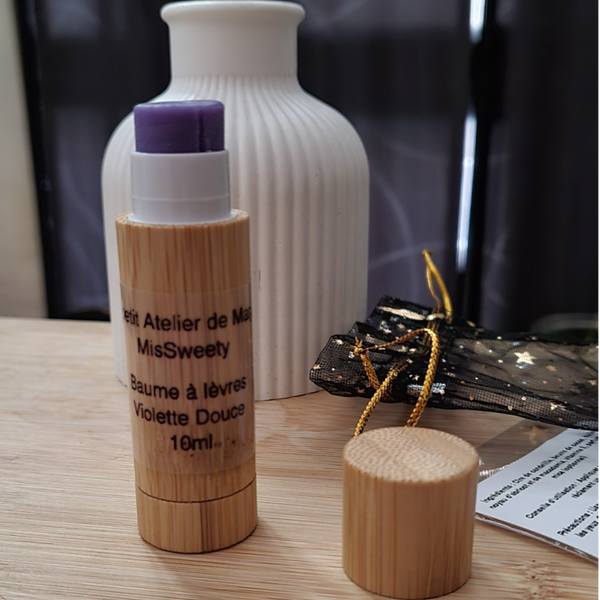 💜 Baume à Lèvres Violette Douce – Vegan