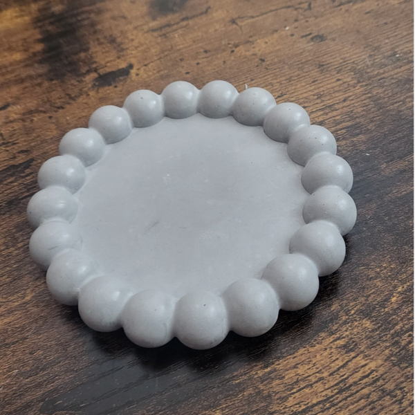 Plateau décoratif "Perla Gris" en  Aquaresine