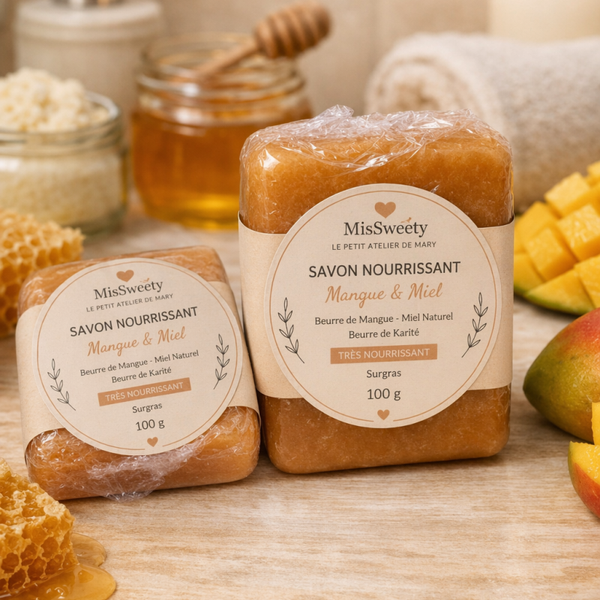 DOUCEUR Miel & Abricot Savon artisanal – Nourrissant & Éclat