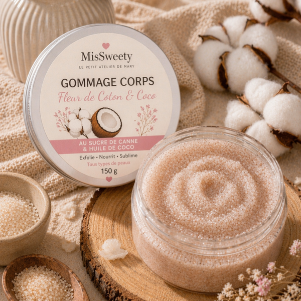 Gommage Corps – Fleur de Coton & Coco