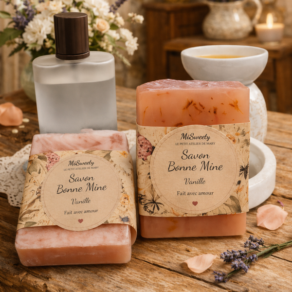 DOUCEUR Bonne Mine Savon artisanal – Éclat & Glow