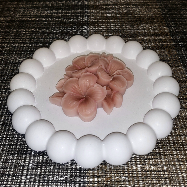 Mini Plateau "Perla" – Rond décoratif en aquarésine