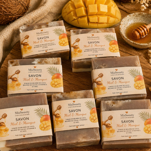 Savon Artisanal – Miel & Mangue