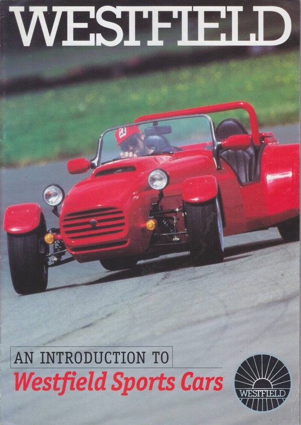 Westfield sports car range, sales folder, 8 pages, UK, 1997