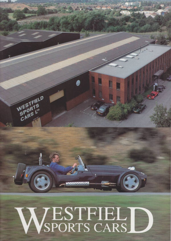 Westfield ZEi sports car, glossy sales portfolio, 6 + 4 pages, UK, 1997