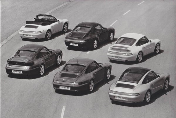 Porsche 911 program, press photo, Germany, 1996