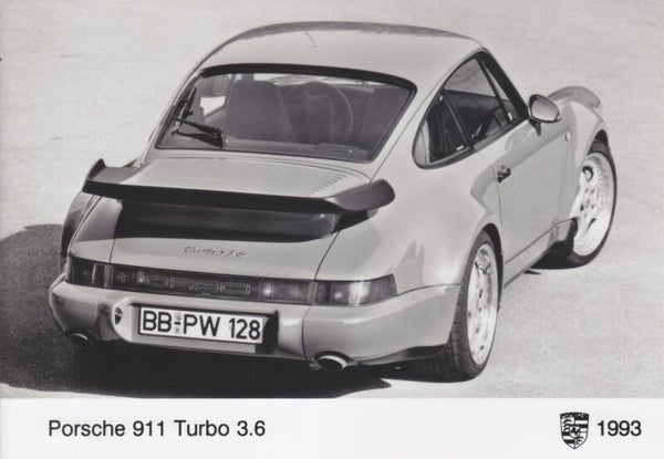 Porsche 911 Turbo 3.6, press photo, 1993