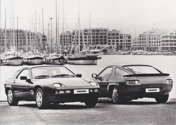 Porsche 928, press photo, Dutch, c1980