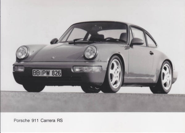 Porsche 911 Carrera RS, press photo, Dutch, c1990