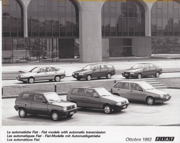 Fiat automatic model range, press photo, Italy, 10/1992