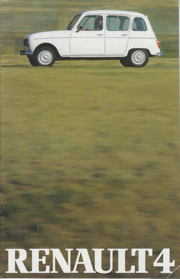 Renault 4 brochure, 16 pages, Dutch, c1981