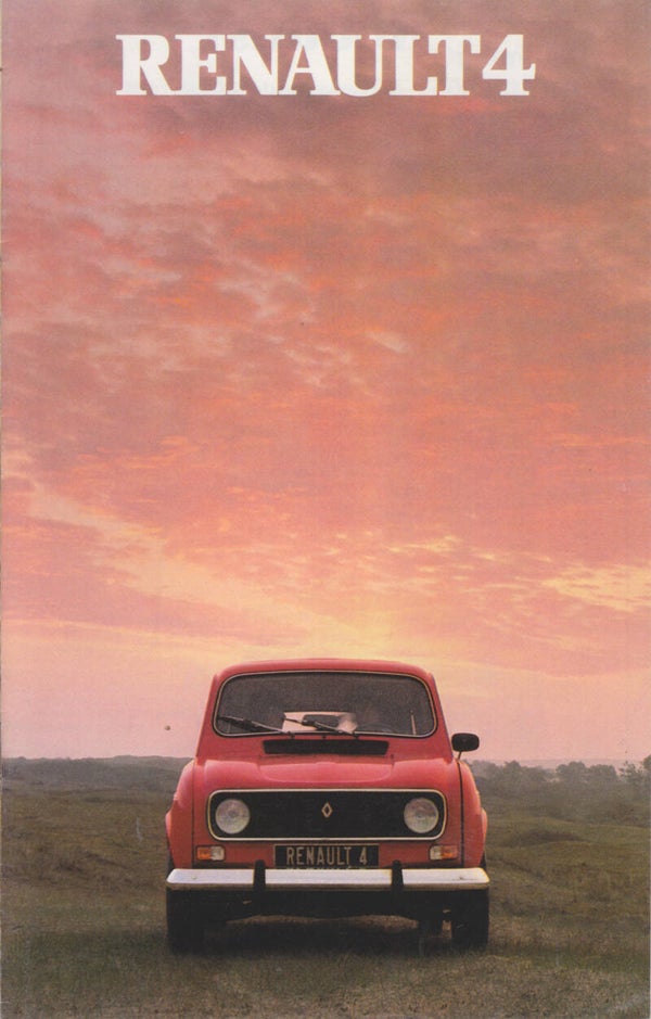Renault 4 brochure, 16 pages, Dutch, c1982