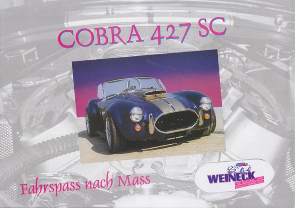 Weineck Cobra 427 SC folder, 4 pages, German, 2000