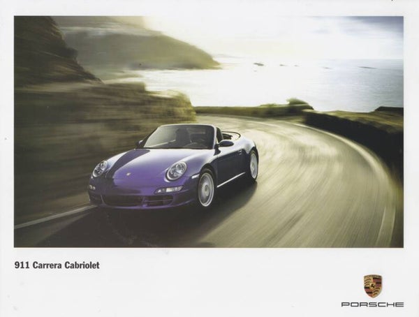 Porsche 911 Cabriolet hard card, 2 pages, France, c2006