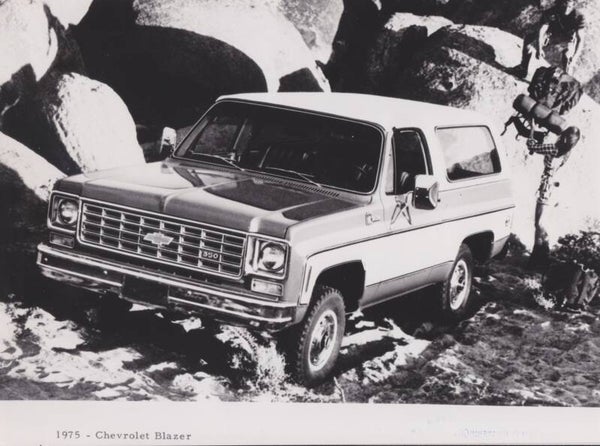 Chevrolet Blazer, press photo, USA, 1975