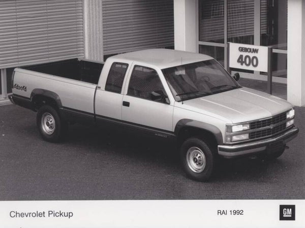 Chevrolet Pick-up, press photo, Dutch, 1992