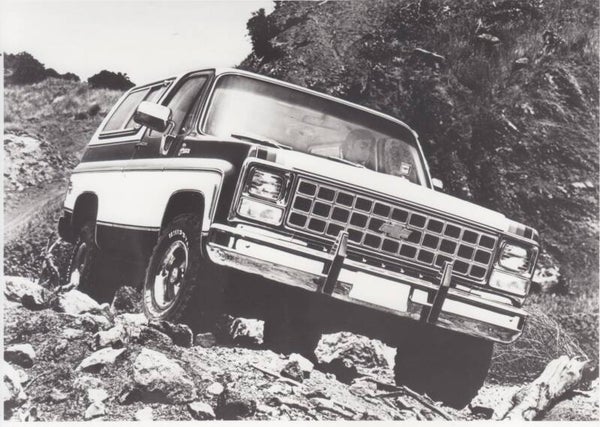 Chevrolet Blazer, press photo, Dutch, 1980