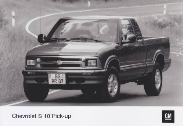 Chevrolet S10 Pick-up, press photo, German, 1995