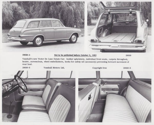 Vauxhall Victor Estate, press photo, UK, 10/1962
