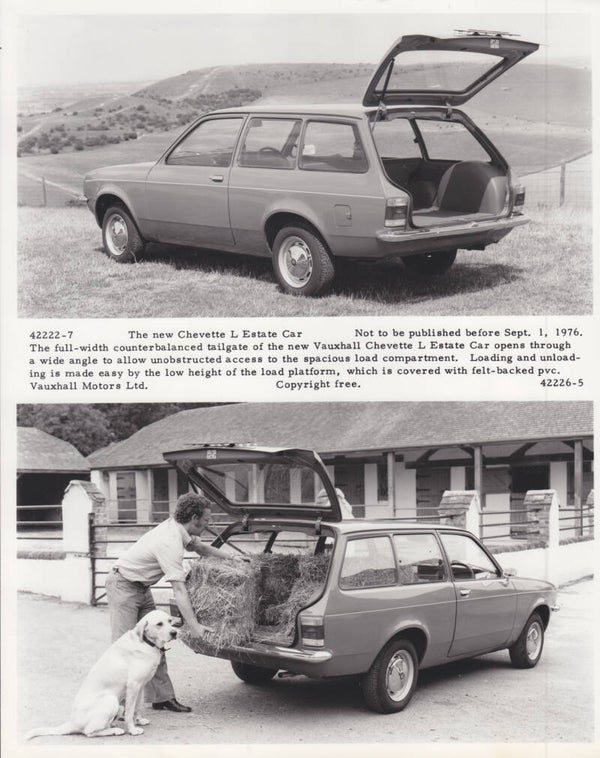 Vauxhall Chevette L Estate, press photo, UK, 9/1976