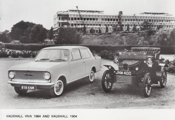 Vauxhall Viva I & first model, press photo, A6-size, UK, 1964