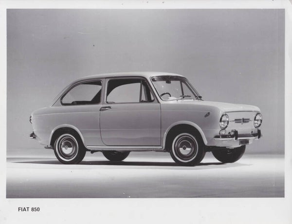 Fiat 850 Berlina, press photo, Italy, 1965