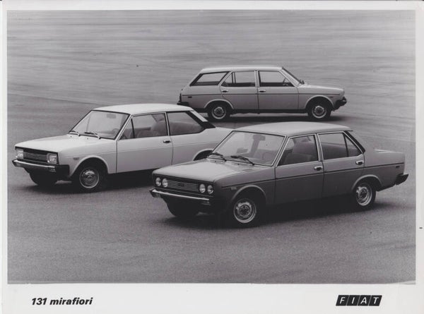 Fiat 131 mirafiori program, press photo, Italy, 1975