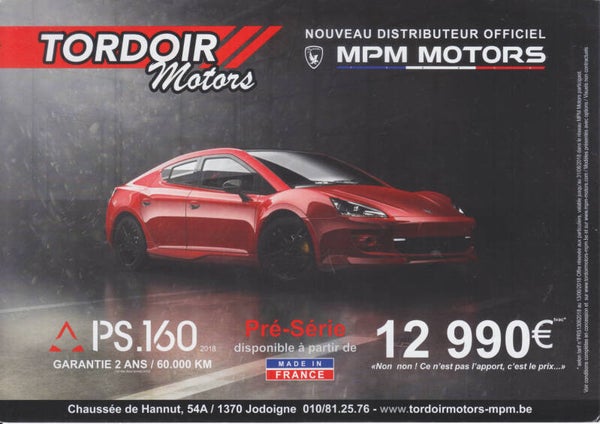 MPM PS.160, leaflet, A5-size, France, 2018