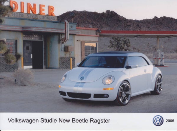 Volkswagen New Beetle Ragster, 3 different press photos, Germany, 2005
