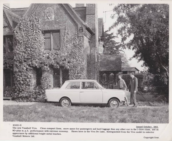 Vauxhall Viva I, press photo, A5+-size, UK, 10/1963