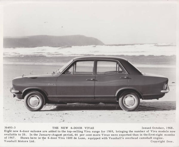 Vauxhall Viva II 4-Door, press photo, A5+-size, UK, 10/1968