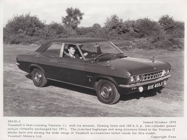Vauxhall Ventora II Saloon, press photo, A5-size, UK, 10/1970