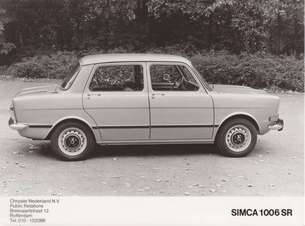 Simca 1006 SR, press photo, Dutch, c1979