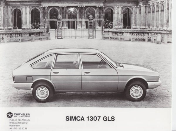 Simca 1307 GLS, press photo, Dutch, c1979
