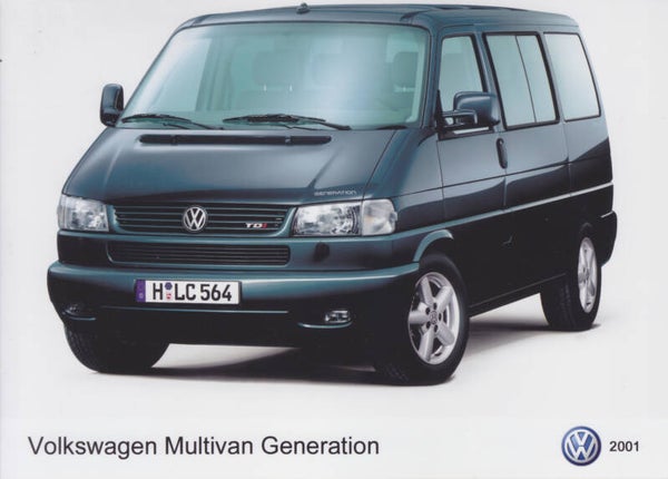 Volkswagen Multivan Generation, 2 press photos, Germany, 2001
