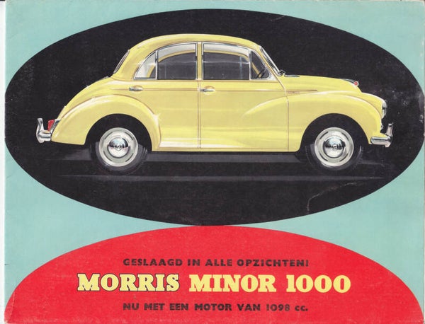 Morris Minor 1000, sales brochure, 12 pages, NL, 1962