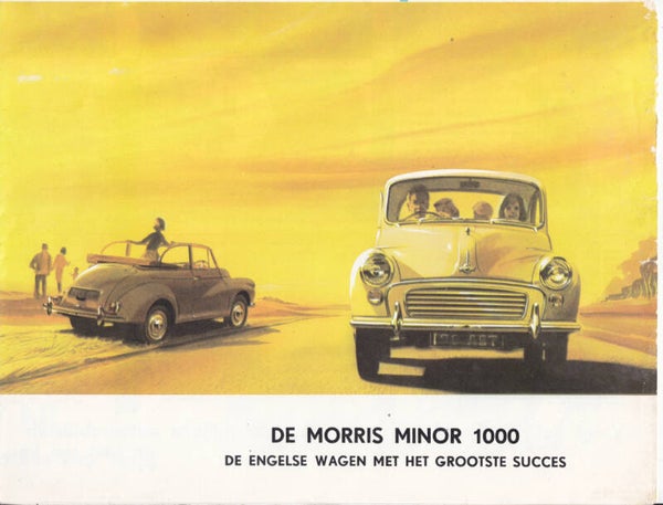 Morris Minor 1000, sales brochure, 8 pages, NL, 1967