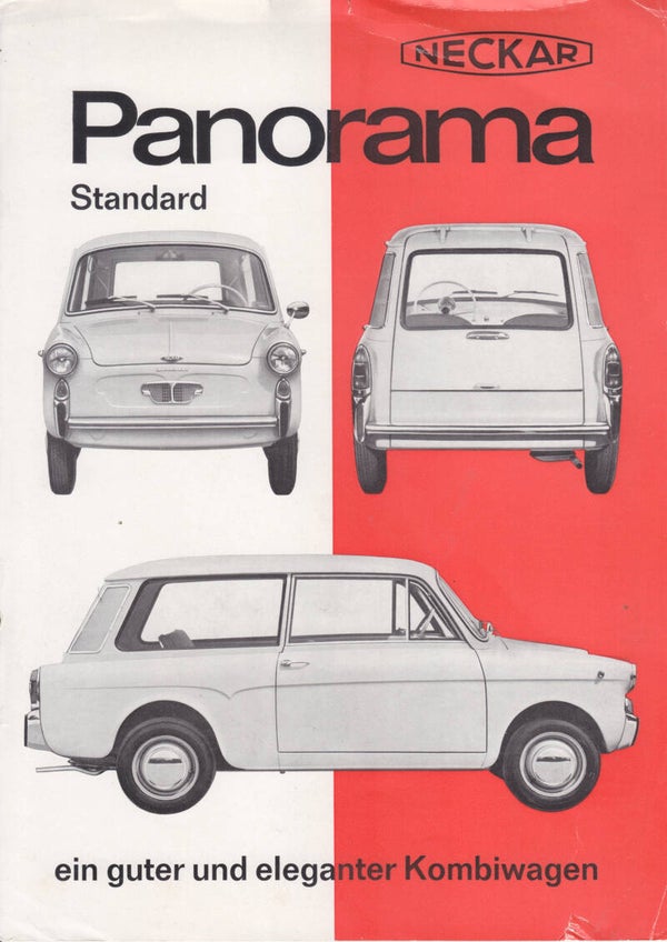 Neckar Panorama Standard Kombi, sales leaflet, 2 pages, Germany, c1965