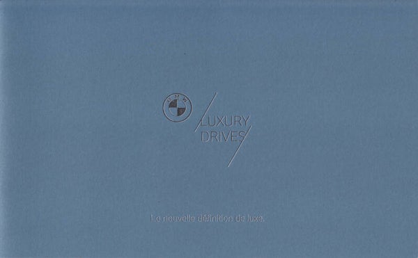 BMW Luxury Drives, sales brochure, 28 pages, French, 4/2021