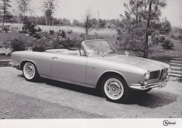 BMW 3200 CS Convertible by Bertone, press photo, Italy, 1961
