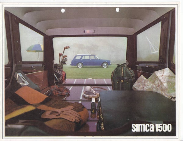 Simca 1500 Tourist/Tourist GL, sales brochure, 8 pages, Dutch, 9/1964