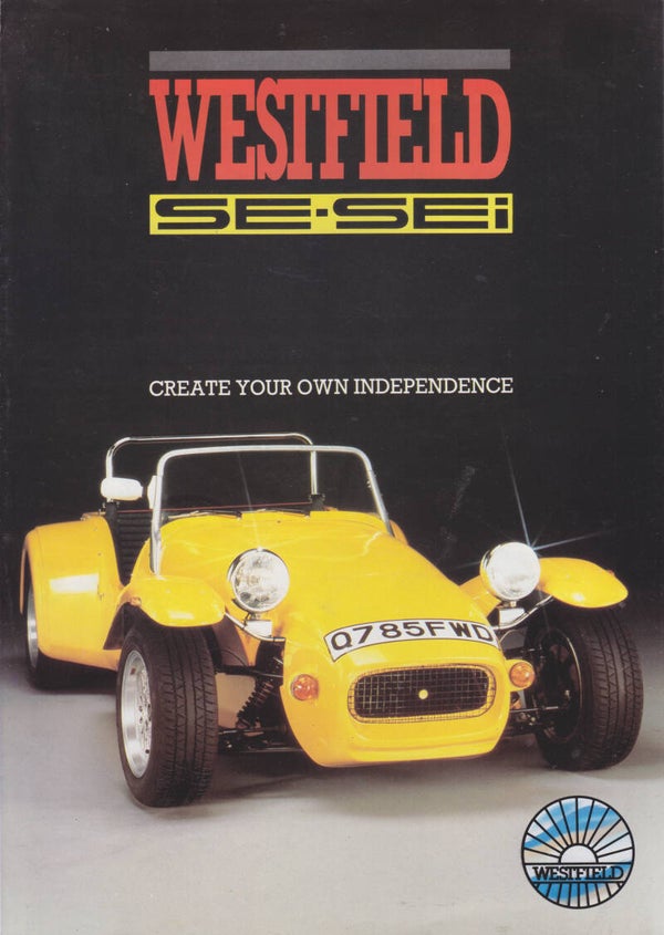 Westfield SE/SEi sports car, sales folder, 4 pages, UK, 1986