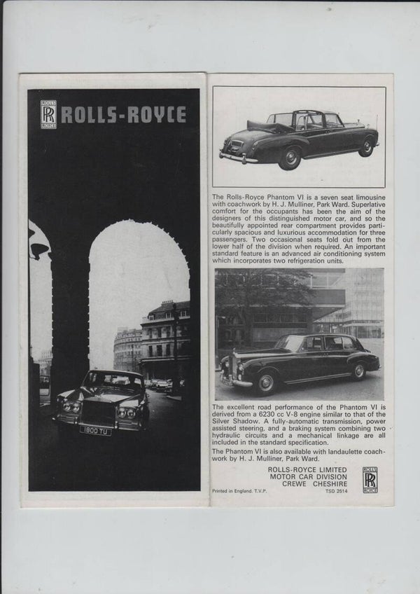 Rolls Royce Silver Shadow & Bentley T series