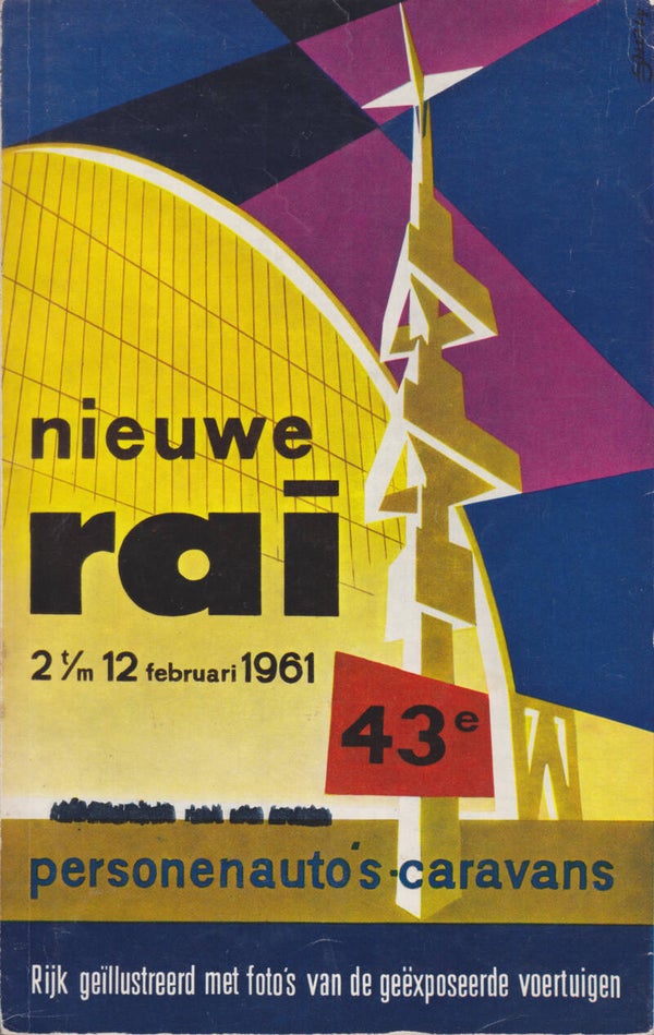 RAI Passenger Car Exhibition Catalog Amsterdam, 172 pages, Dutch, 2/1961