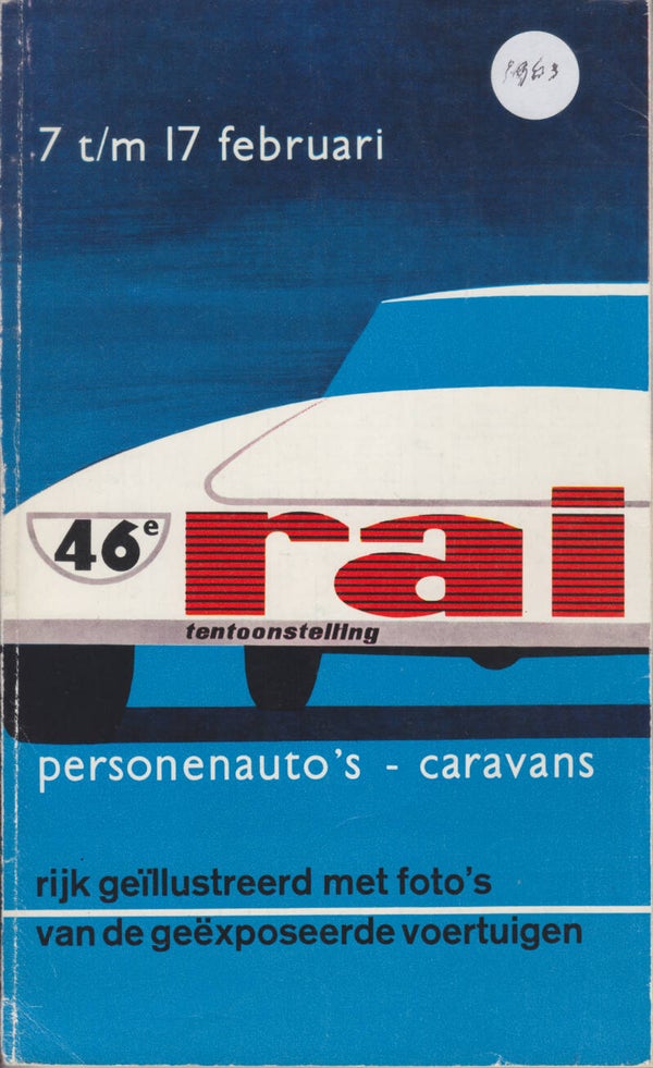 RAI Passenger Car Exhibition Catalog Amsterdam, 206 pages, Dutch, 2/1963