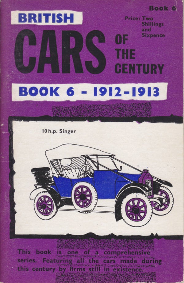 British Cars history booklet, 52 pages, 1912-1913, Book 6