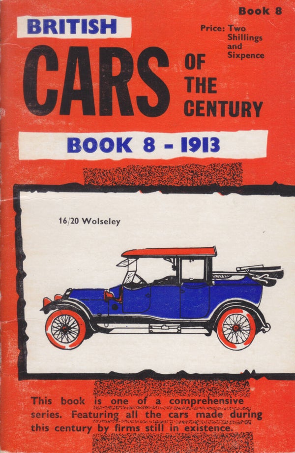 British Cars history booklet, 52 pages, 1913, Book 8