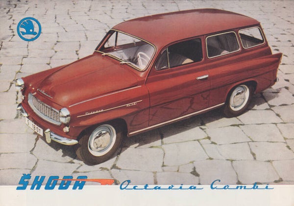 Skoda Octavia Combi brochure, 8 pages, German, 1971