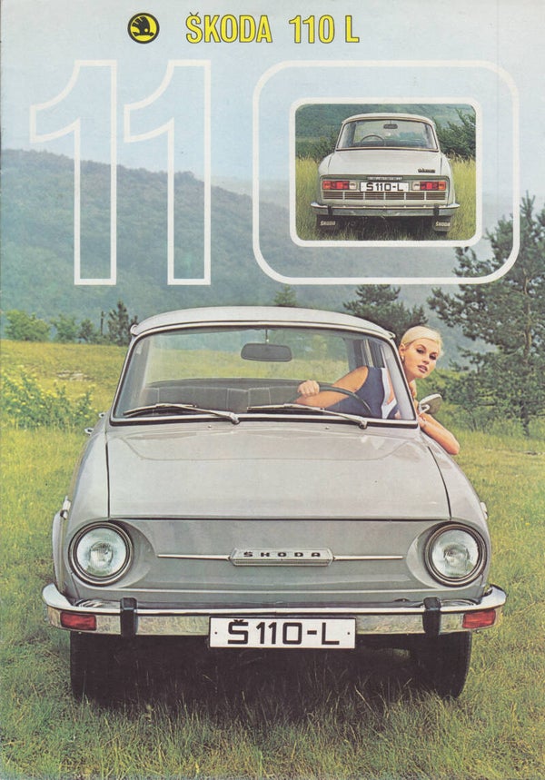 Skoda 110 L brochure, 8 pages, German, 1960s